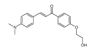 (E)-3-(4-(dimethylamino)phenyl)-1-(4-(2-hydroxyethoxy)phenyl)-2-propen-1-one Structure