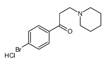 1-(4-bromophenyl)-3-piperidin-1-ylpropan-1-one,hydrochloride Structure