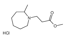 methyl 3-(2-methylazepan-1-yl)propanoate,hydrochloride Structure