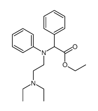 ethyl 2-[N-[2-(diethylamino)ethyl]anilino]-2-phenylacetate结构式