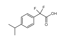 difluoro[4-(propan-2-yl)phenyl]acetic acid Structure