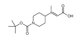 (E)-3-(1-(TERT-BUTOXYCARBONYL)PIPERIDIN-4-YL)BUT-2-ENOIC ACID Structure