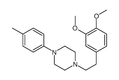 1-[2-(3,4-dimethoxyphenyl)ethyl]-4-(4-methylphenyl)piperazine结构式