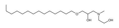 1-[2-hydroxyethyl(methyl)amino]-3-tetradecoxypropan-2-ol结构式
