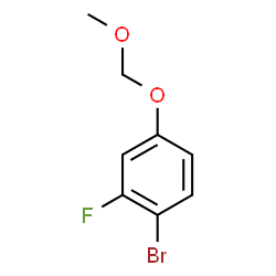 1-Bromo-2-fluoro-4-(methoxymethoxy)benzene Structure