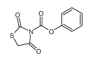 phenyl 2,4-dioxo-1,3-thiazolidine-3-carboxylate结构式
