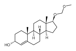 (3R,8R,9S,10R,13S,14S,17S)-17-(methoxymethoxy)-10,13-dimethyl-2,3,6,7,8,9,10,11,12,13,14,15,16,17-tetradecahydro-1H-cyclopenta[a]phenanthren-3-ol结构式