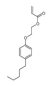 2-(4-pentylphenoxy)ethyl prop-2-enoate结构式