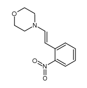 2-nitro-β-(4-morpholinyl)styrene结构式