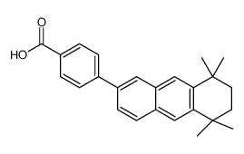4-(5,5,8,8-tetramethyl-6,7-dihydroanthracen-2-yl)benzoic acid Structure