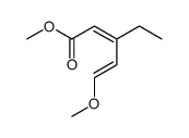 methyl 3-ethyl-5-methoxypenta-2,4-dienoate结构式