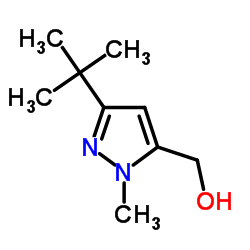 (3-tert-butyl-1-Methyl-1H-pyrazol-5-yl)Methanol结构式