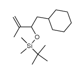 tert-butyl (1-cyclohexyl-3-methylbut-3-en-2-yloxy)dimethylsilane结构式