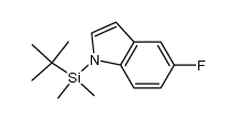 1-(tert-butyl-dimethyl-silanyl)-5-fluoro-1H-indole结构式