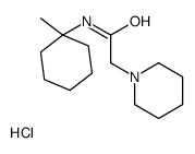 N-(1-methylcyclohexyl)-2-piperidin-1-ylacetamide,hydrochloride结构式