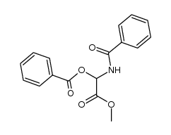 N-benzoyl-α-benzoyloxyglycine methyl ester结构式