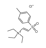 trans-β-(4-methylphenylsulfonyl)vinyltriethylammonium chloride结构式