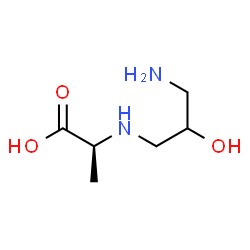 L-Alanine, N-(3-amino-2-hydroxypropyl)- (9CI) Structure