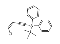 Z-1-chloro-4-tert-butyldiphenylsilylbut-1-ene-3-yne结构式