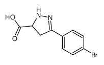 3-(4-bromophenyl)-4,5-dihydro-1H-pyrazole-5-carboxylic acid Structure