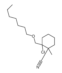 2-chloro-2-(heptoxymethyl)-1-methylcyclohexane-1-carbonitrile结构式