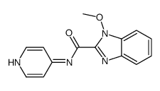 1-methoxy-N-pyridin-4-ylbenzimidazole-2-carboxamide Structure