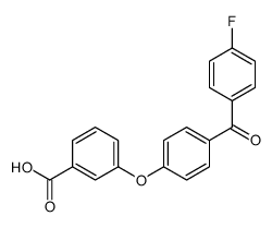 3-[4-(4-fluorobenzoyl)phenoxy]benzoic acid结构式