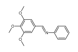 phenyl(3,4,5-trimethoxybenzylidene)amine结构式