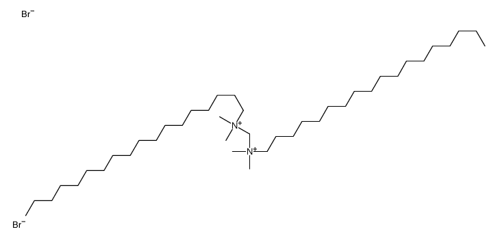 [dimethyl(octadecyl)azaniumyl]methyl-dimethyl-octadecylazanium,dibromide结构式