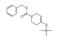 4-(三甲基硅基氧基)-5,6-二氢吡啶-1(2H)-甲酸苄酯结构式