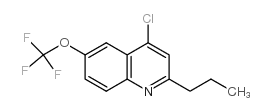 4-Chloro-2-propyl-6-trifluoromethoxyquinoline Structure