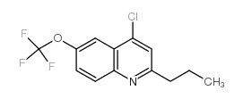 4-Chloro-2-propyl-6-trifluoromethoxyquinoline structure