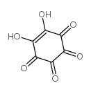 5,6-dihydroxycyclohex-5-ene-1,2,3,4-tetraone structure