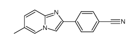 6-Methyl-2-(4'-cyanophenyl)imidazo-[1,2-a]pyridine结构式