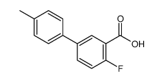 4-FLUORO-4'-METHYL-[1,1'-BIPHENYL]-3-CARBOXYLIC ACID结构式