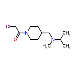 2-Chloro-1-(4-{[isopropyl(methyl)amino]methyl}-1-piperidinyl)ethanone Structure