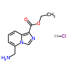 Ethyl 5-aminomethyl-imidazo[1,5-a]pyridine-1-carboxylate hydrochloride structure