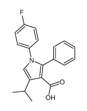 1-(4-氟苯基)-4-(1-甲基乙基)-2-苯基-1H-吡咯-3-羧酸结构式