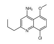 4-Amino-8-chloro-5-methoxy-2-propylquinoline结构式