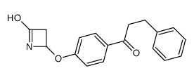 4-[4-(3-phenylpropanoyl)phenoxy]azetidin-2-one结构式