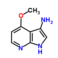 4-Methoxy-1H-pyrrolo[2,3-b]pyridin-3-amine结构式