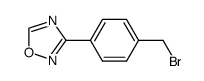 3-(4-(bromomethyl)phenyl)-1,2,4-oxadiazole结构式