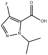 4-fluoro-1-(propan-2-yl)-1H-pyrazole-5-carboxylic acid structure