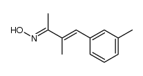 (2E,3E)-3-methyl-4-(m-tolyl)but-3-en-2-one oxime结构式