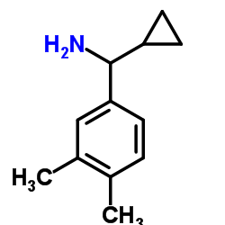 1-Cyclopropyl-1-(3,4-dimethylphenyl)methanamine结构式