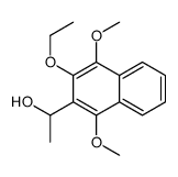 1-(3-ethoxy-1,4-dimethoxynaphthalen-2-yl)ethanol结构式