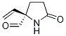 (2R)-2-ethenyl-5-oxo-2-Pyrrolidinecarboxaldehyde结构式