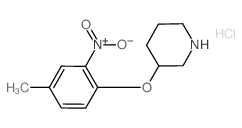3-(4-Methyl-2-nitrophenoxy)piperidine hydrochloride结构式