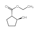 (1s,2s)-trans-2-hydroxy-cyclopentanecarboxylic acid ethyl ester Structure