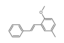 trans-2-methoxy-5-methylstilbene Structure